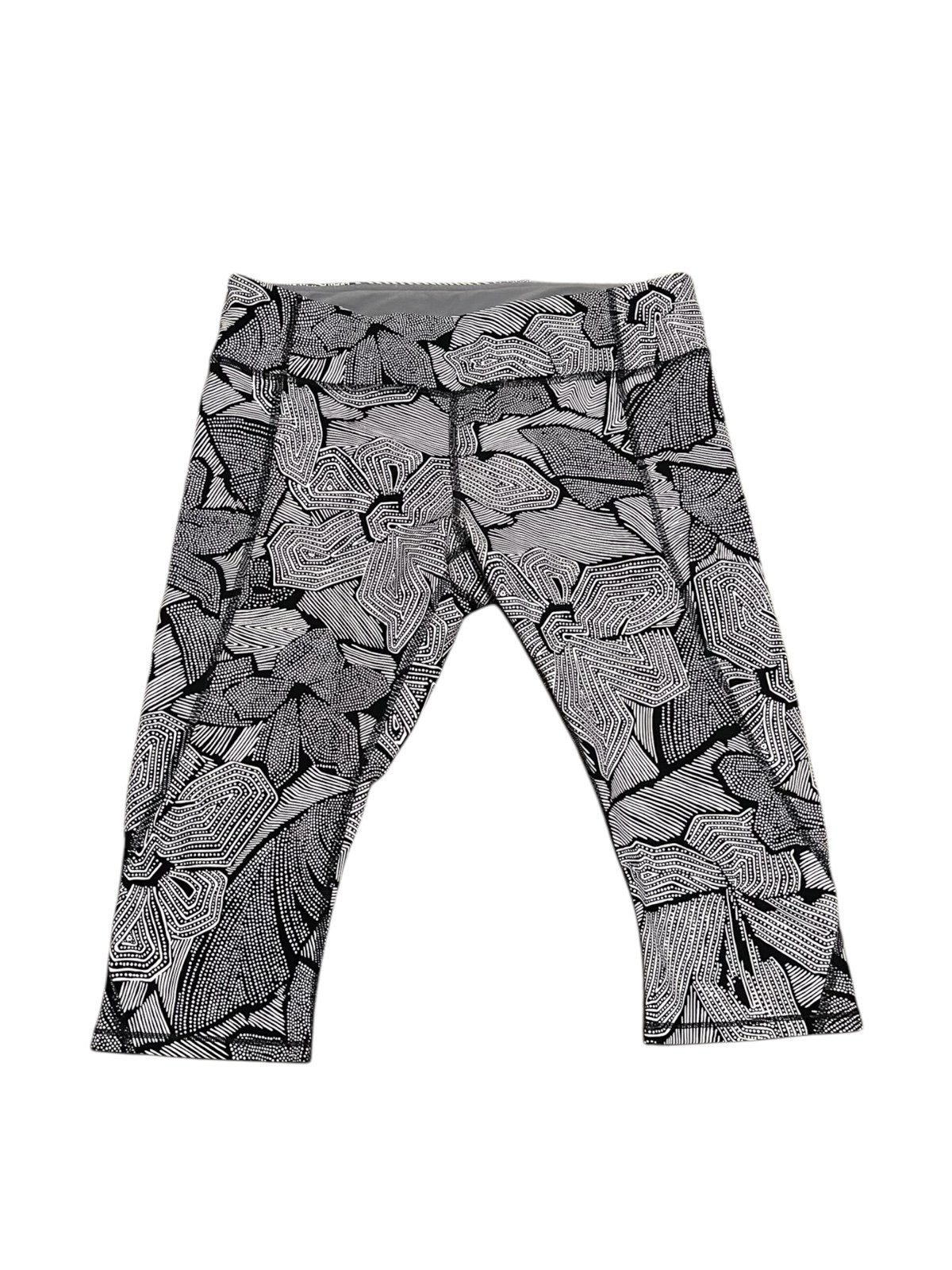 Lululemon womens SMALL 12 Pace Rival Capri Leggings Dottie Tribe YOGA WORKOUT