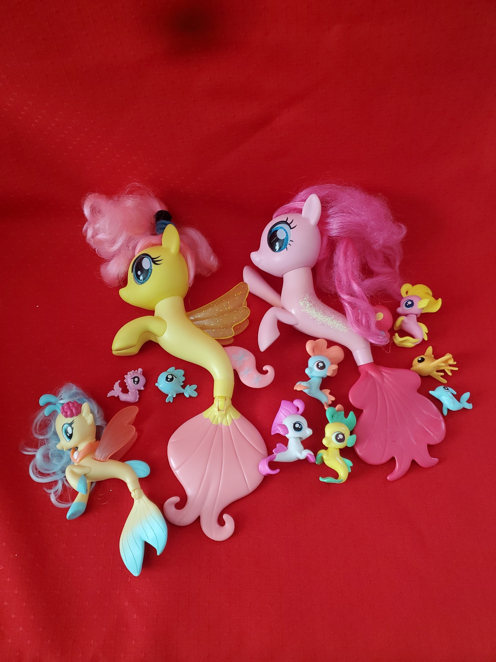 My Little Pony Friendship Is Magic G4 Sea Pony Brushables and Mini Toys Lot