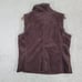 J.Jill Womens Faux Fur Collar Brown Vest L/P Petite Jacket