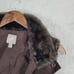 J.Jill Womens Faux Fur Collar Brown Vest L/P Petite Jacket