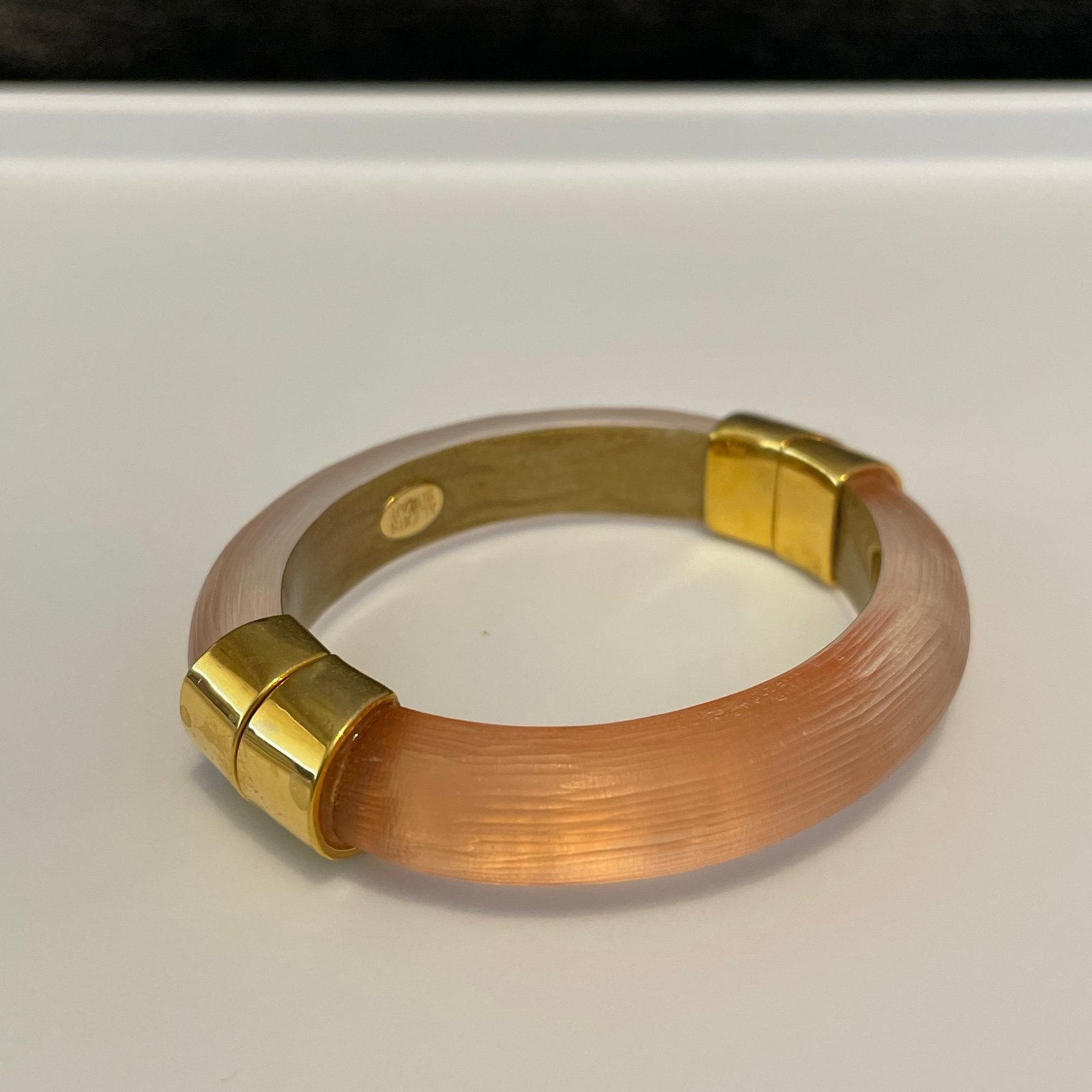 Authentic Alexis Bittar Lucite hinge Bracelet