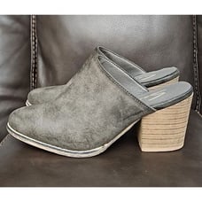 Seven 7 Dandy Mules Stacked Block Heel Slip-on Shoes Women's Size 7