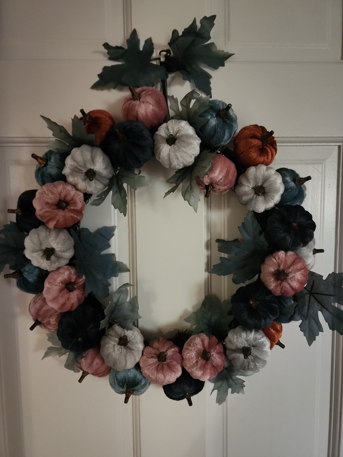 Velvet pumpkin Wreath