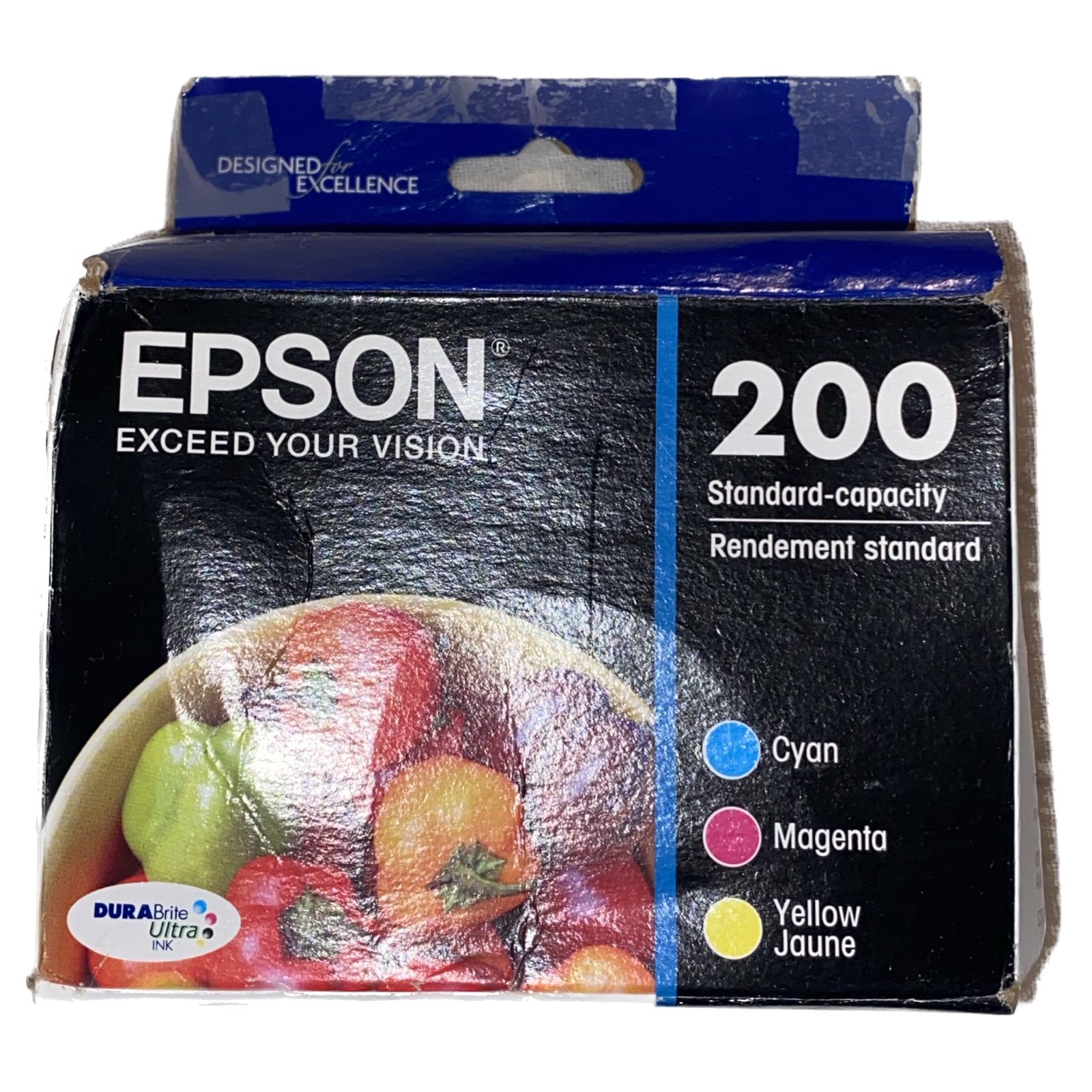 Epson 200 Standard Capacity Cyan/Magenta/Yellow Ink Cartridges EXP 4/2027