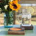 Bourbon Barrel Coasters with Colored Cork