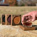 Bourbon Barrel Coasters with Colored Cork