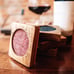 Bourbon Barrel Coasters with Colored Cork