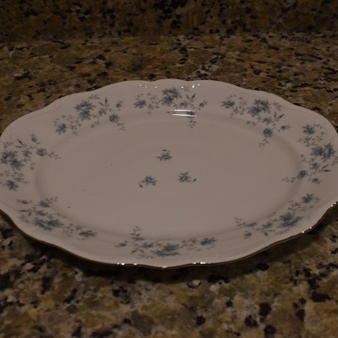 Johann Haviland Bavaria Germany Blue Garland Serving Platter