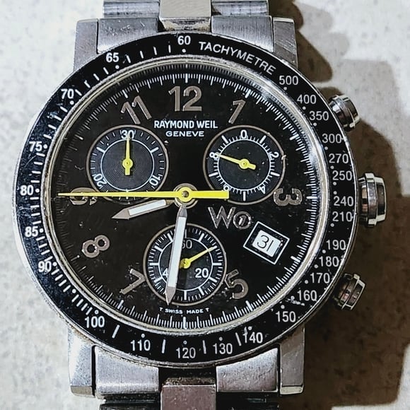 Raymond Weil W1 Men's Watch Stainless Steel Case, Bracelet Swiss 5000T Sapphire