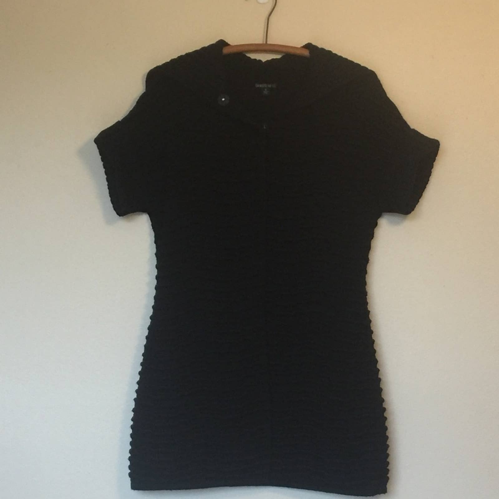 LAFAYETTE 148 Black Wool Knit Cardigan or Dress S