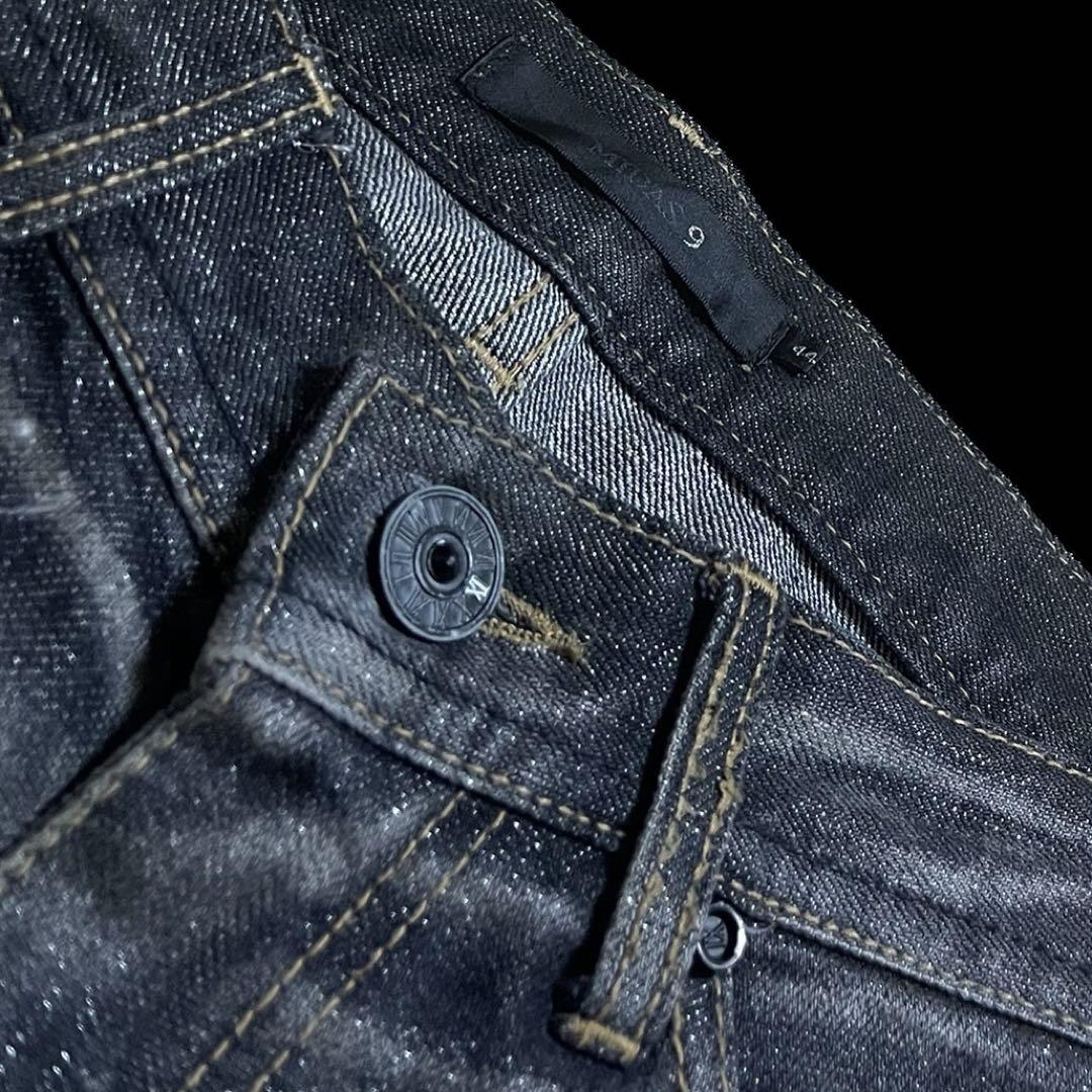 MIDAS 9 flare black denim 00s archive size 44