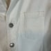 Zara White Denim Jumpsuit Long Sleeves Straight Wide Leg Women's Size S