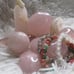 Rose quartz Crystal set