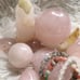 Rose quartz Crystal set