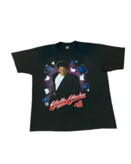 VTG CHUBBY CHECKER The Never Ending Tour SINGLE STITCH USA T-shirt Band Tee XL