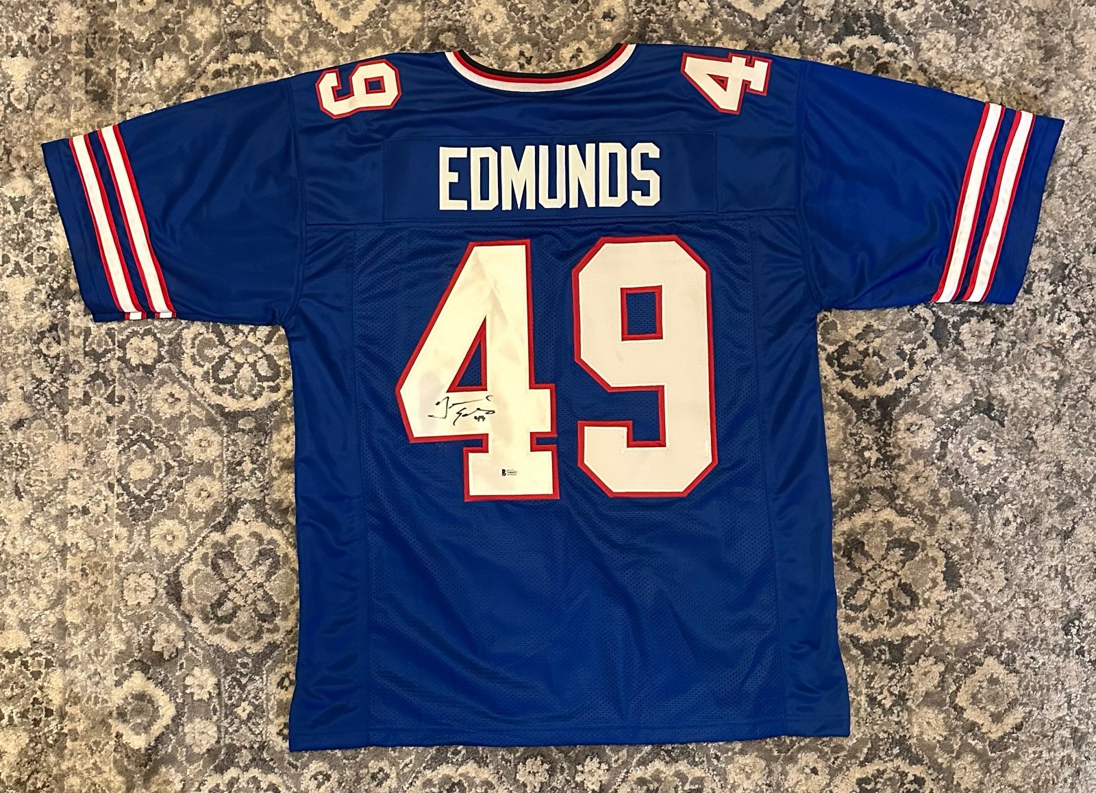 Autographed Tremaine Edwards Jersey