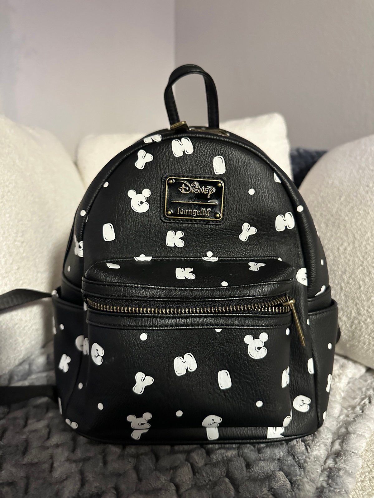 Disney- Loungefly black mini backpack