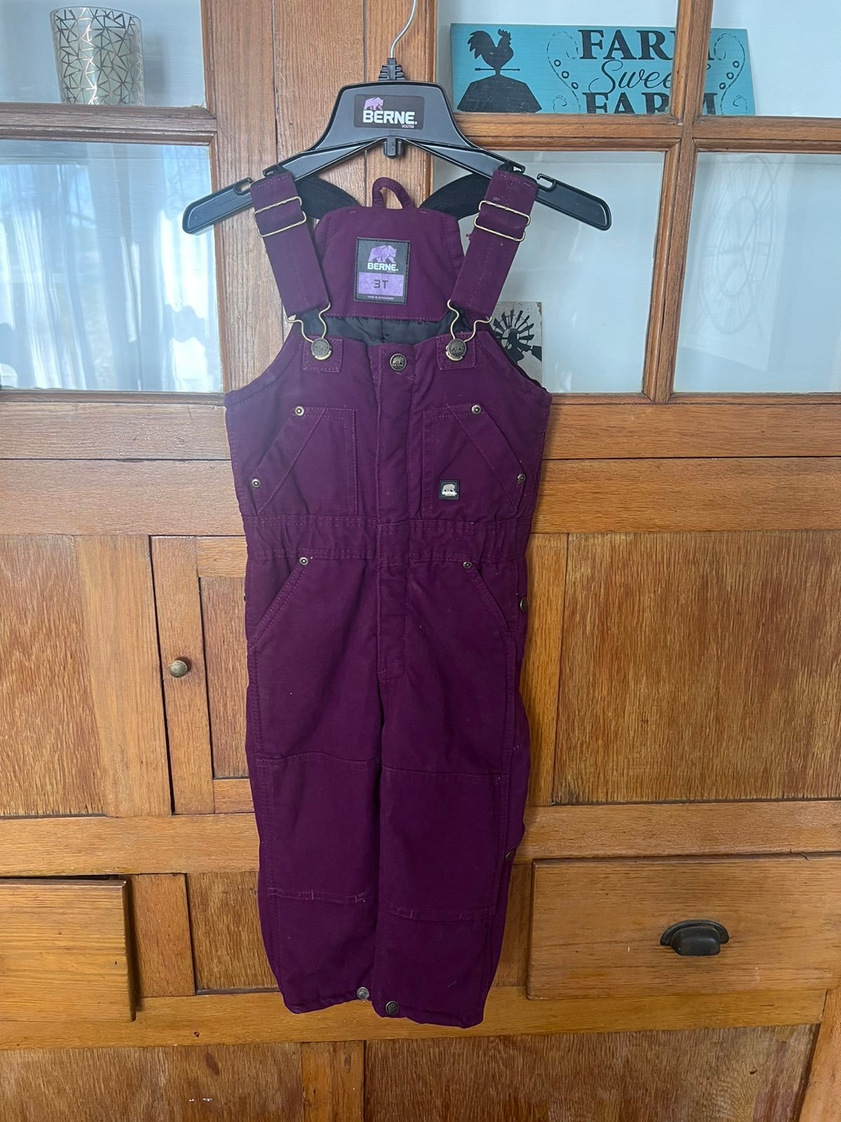 Kids insulated overalls