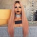sexyslayqueen pink lace wig brown roots