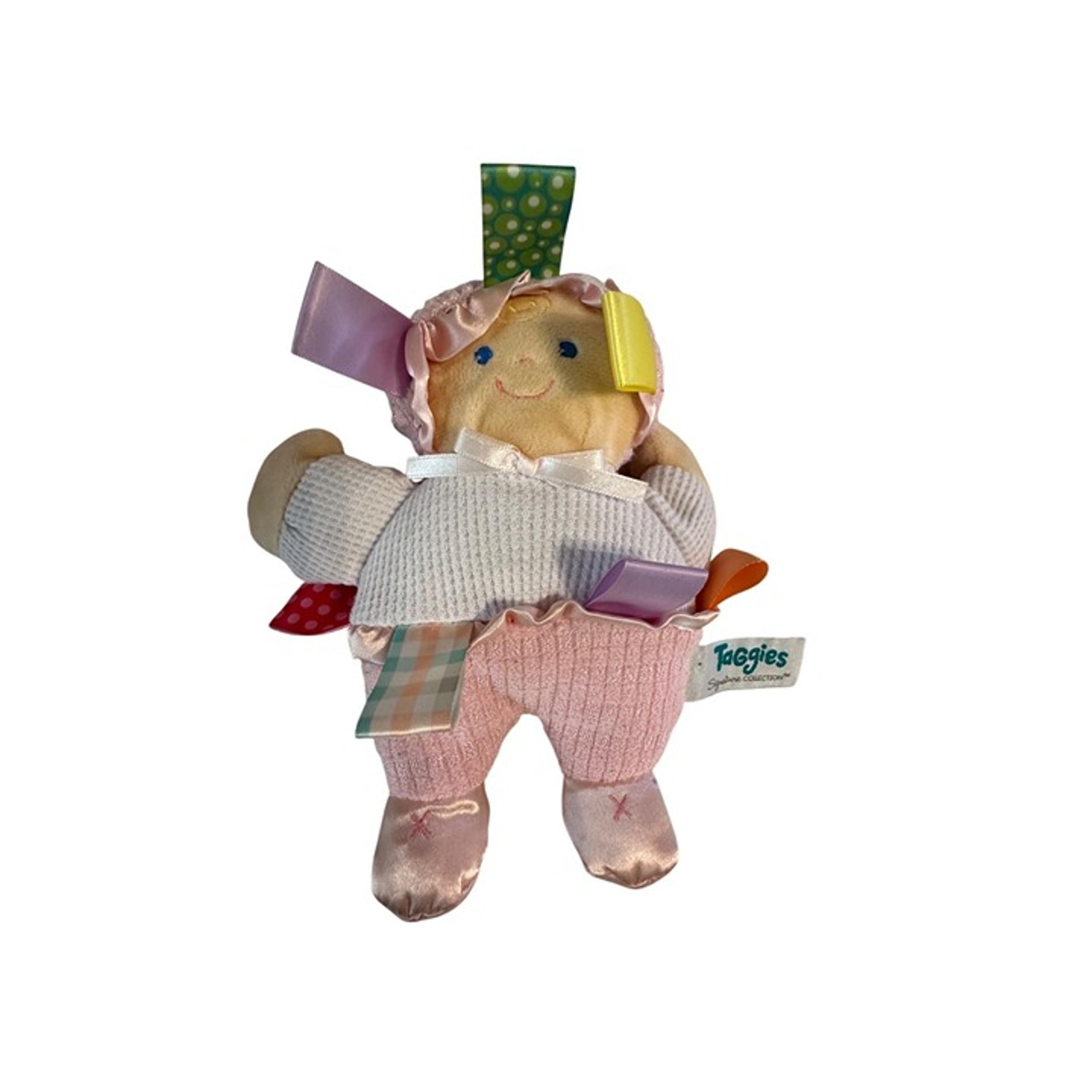 2006 Mary Meyer Taggies Signature Collection Baby Doll Plush Toy Tag Ribbons