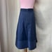 Rebecca Taylor Navy Flare Circle Skirt Size M