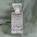 Vtg Heavy Glass Crystal Decanter Square Stopper Liquor Bottle Diamond Pattern