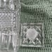 Vtg Heavy Glass Crystal Decanter Square Stopper Liquor Bottle Diamond Pattern