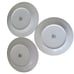 Maitre D by ONEIDA Dinner Plates Porcelain White with Two Blue Rings Set of 3