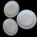 Maitre D by ONEIDA Dinner Plates Porcelain White with Two Blue Rings Set of 3