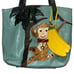 Original by Sharif 1827 Monkey Purse with matching removable banana coin purse