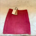 New! PAUL SMITH Suede Leather A-line Skirt