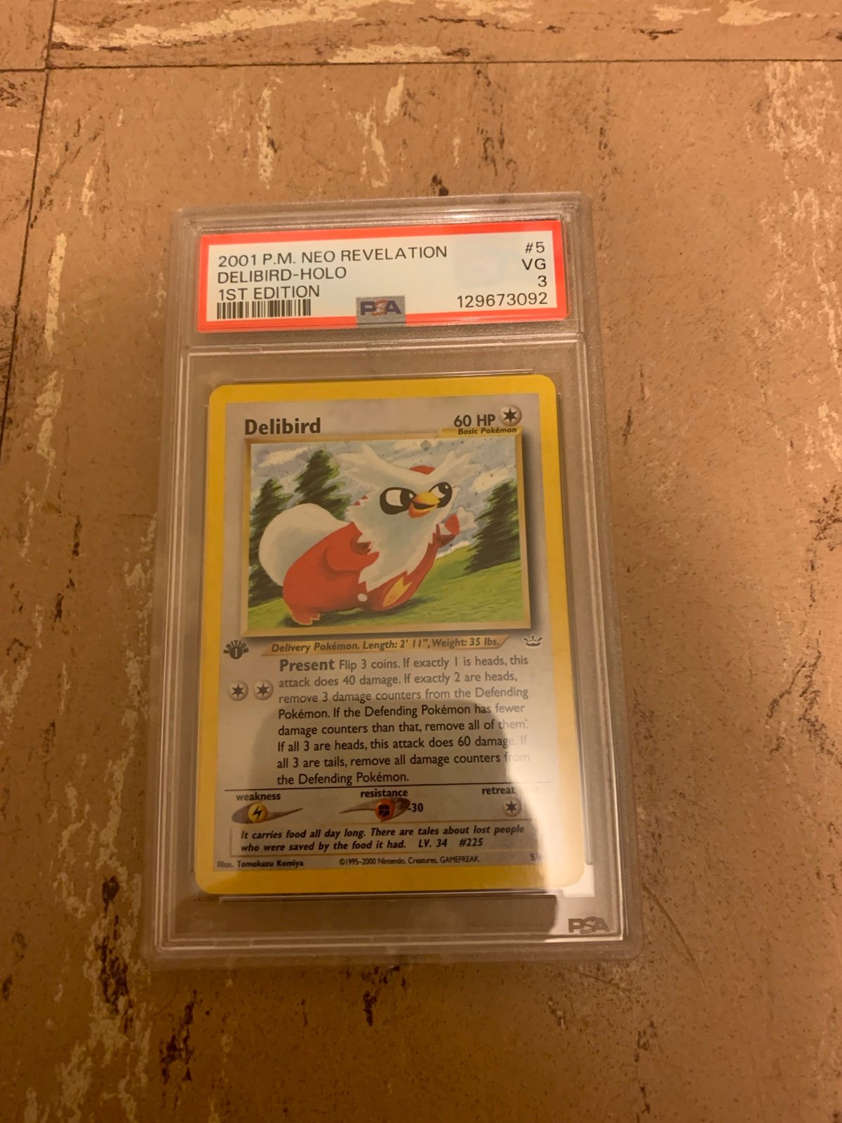 Pokemon Delibird #5 PSA 3