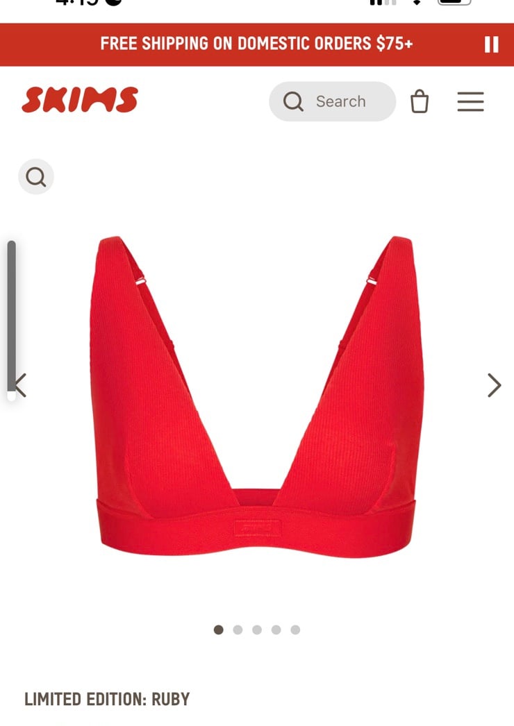 Skims cotton Rib bra and boxer