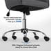 Alden Designs Velvet Mid-Back Task Chair with Armrests, Gray