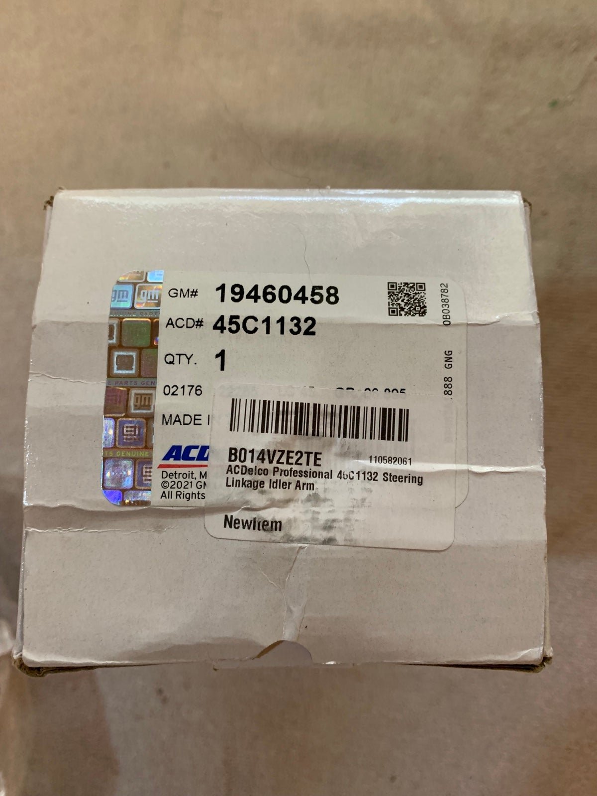 ACDelco 45C1132 Professional Idler Link Arm. Open box
