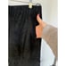 Vintage Y2K Black Leather Elastic Waist Structured Goth Retro Witch Ankle Pants