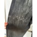 Vintage Y2K Black Leather Elastic Waist Structured Goth Retro Witch Ankle Pants