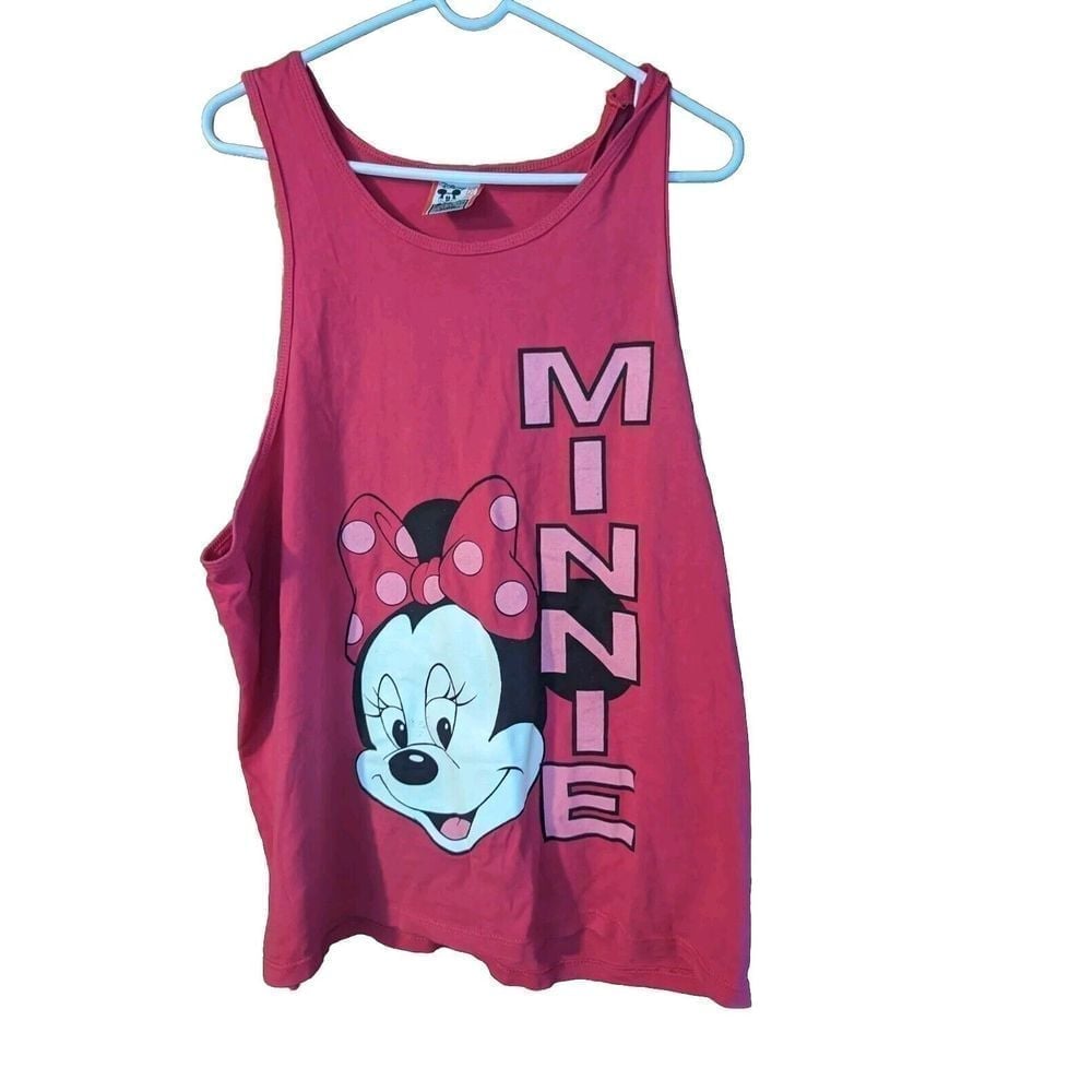 Vintage Walt Disney World Minnie Mouse Tank Top XL Made In USA
