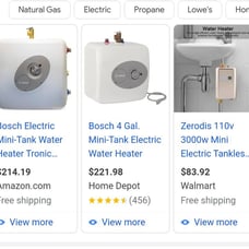Mini electric hot water heater