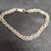 Vintage sterling silver maille woven chain bracelet