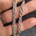 Vintage sterling silver maille woven chain bracelet