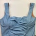 J. Crew | Light Blue Ruched Square Neck One Piece Swimsuit 22 Plus