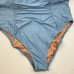 J. Crew | Light Blue Ruched Square Neck One Piece Swimsuit 22 Plus