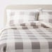 Threshold 3pc King Traditional Cozy Faux Shearling Comforter and Sham Set King