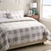 Threshold 3pc King Traditional Cozy Faux Shearling Comforter and Sham Set King