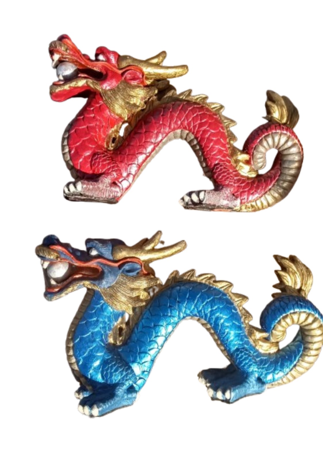 BroochPair of Imperial Chinese Dragon Vintage Figurines