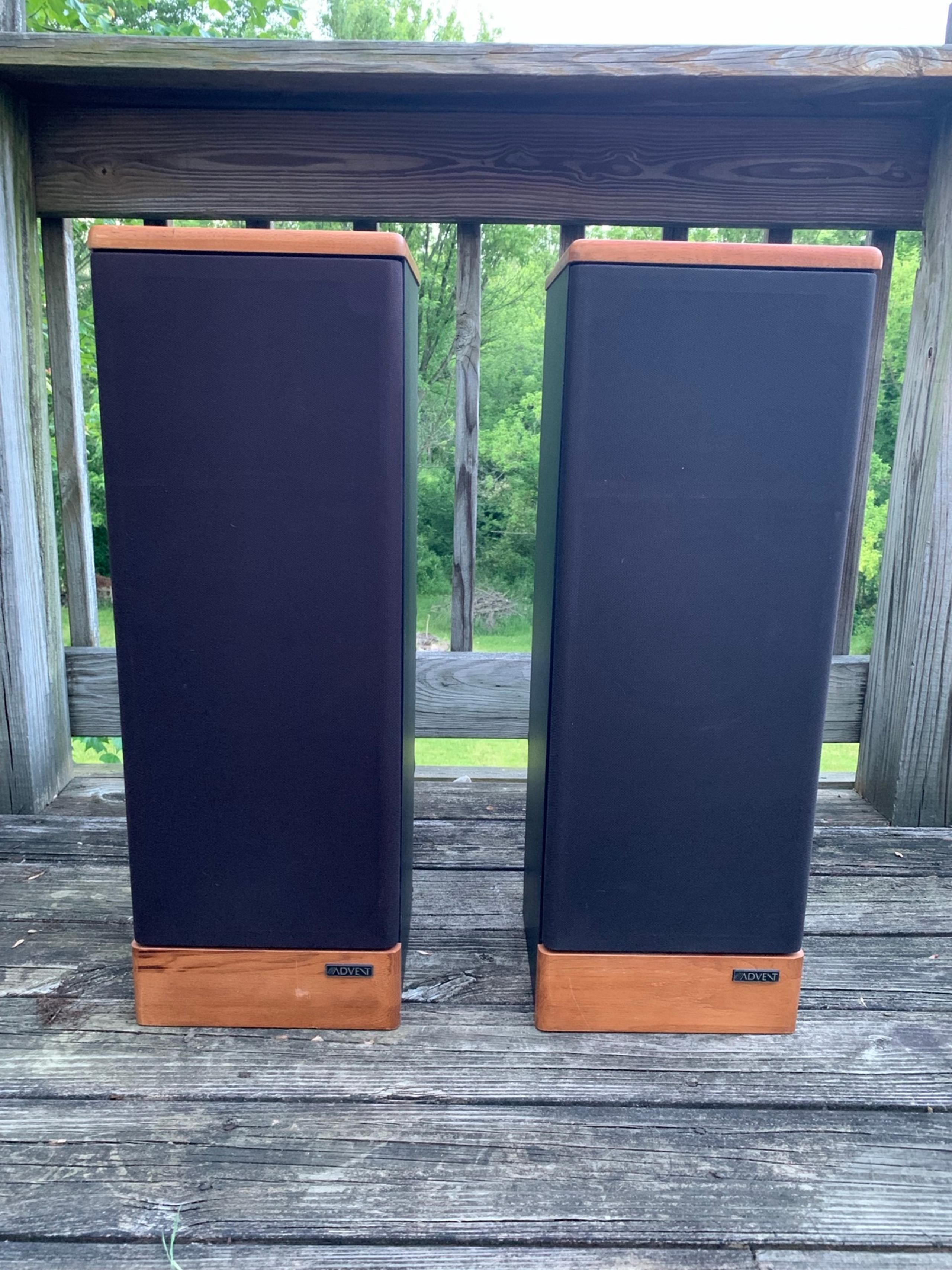 Vintage 1980s Advent Prodigy Large Tower Speakers 36"