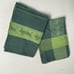 Vintage Kitchen Tea Dish Towel Grasshopper Waffle Primitive Artisan Set Of 2