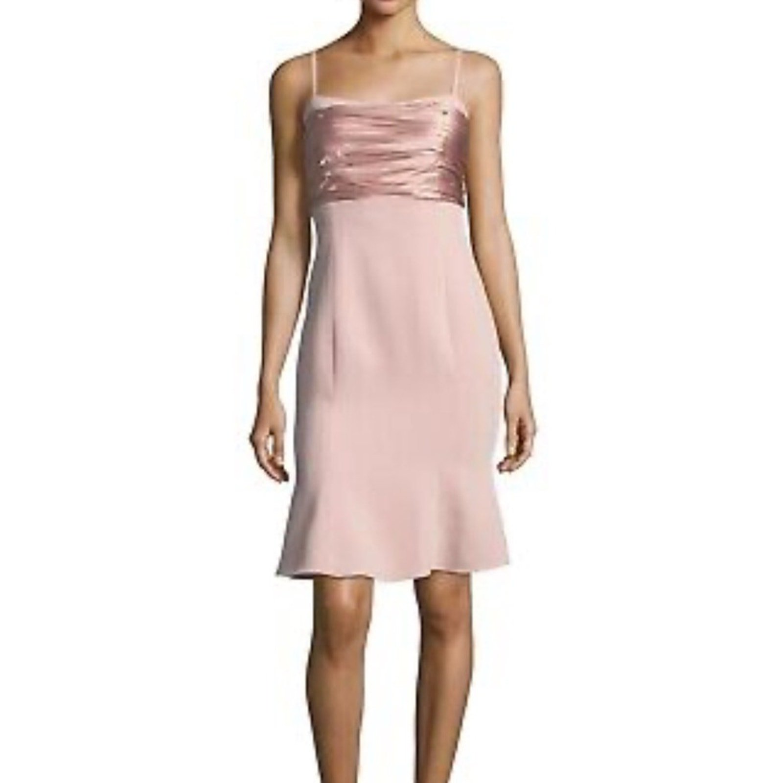 Cinq à Sept Paloma Fit and Flare Dress - Size 6 - Blush Pink