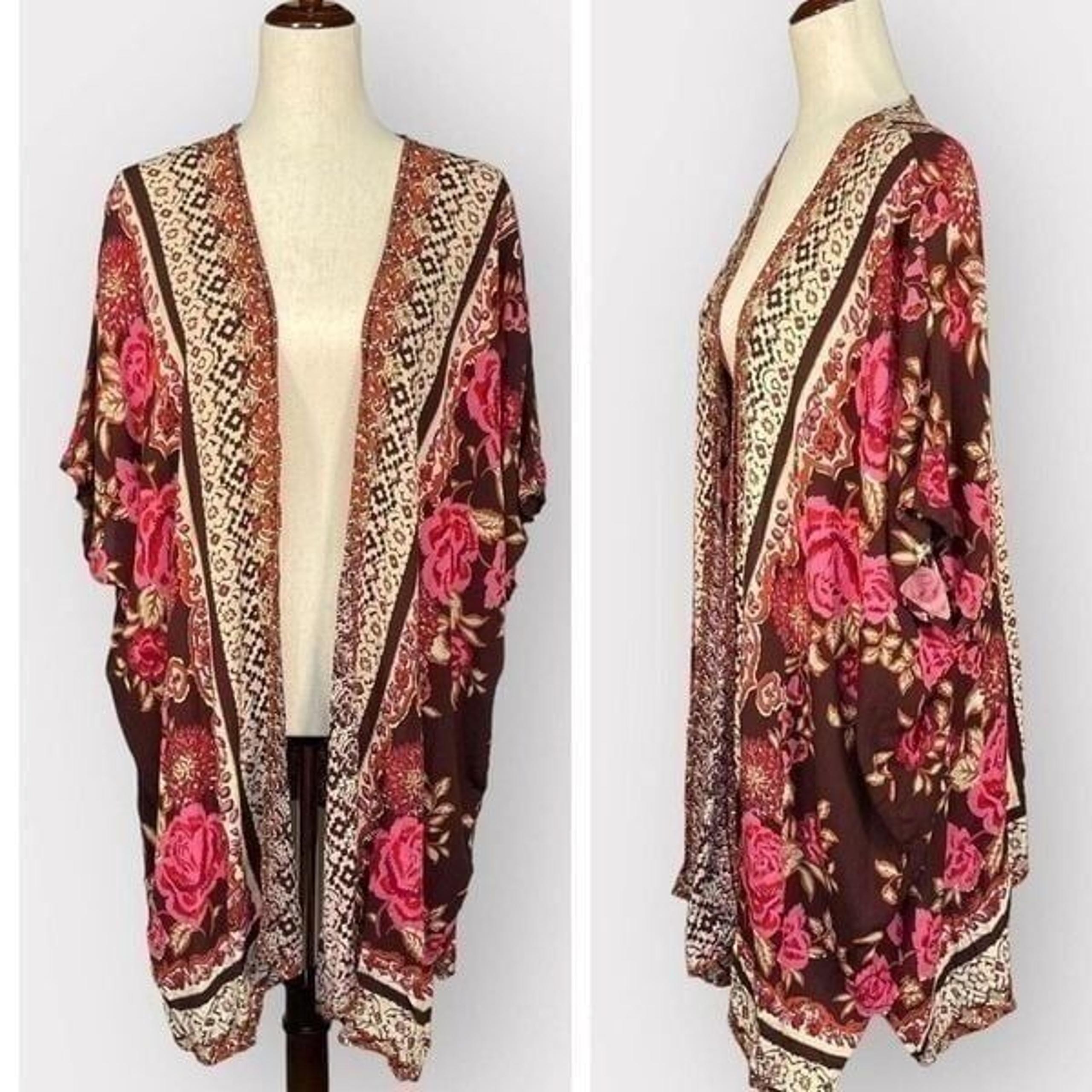 Nordstrom Open Boho Sleeveless Cardigan swim cover